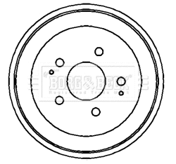 Tambour de frein BORG & BECK BBR7151