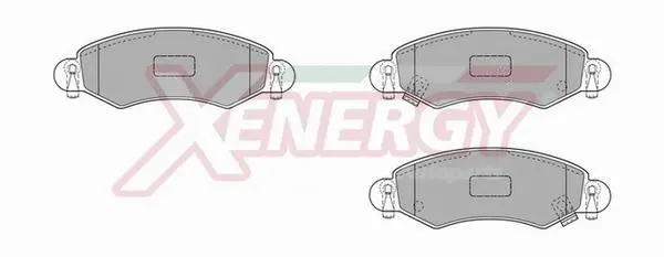 Kit de plaquettes de frein, frein à disque AP XENERGY X40737
