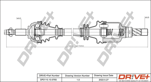 Arbre de transmission Dr!ve+ DP2110.10.0765