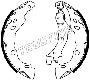 Jeu de mâchoires de frein TRUSTING 034.109
