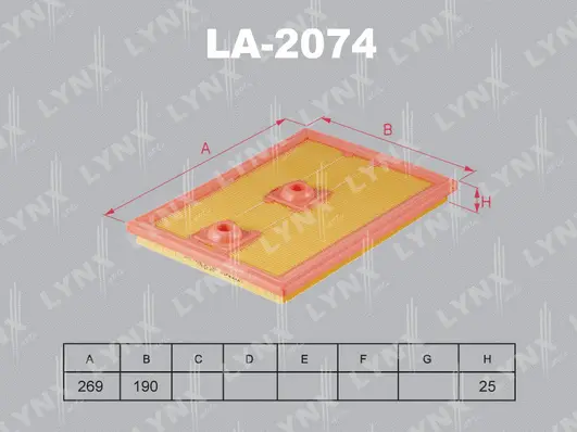 Filtre à air LYNXAUTO LA-2074