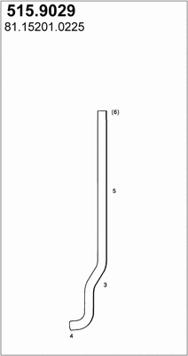 Tuyau d'échappement ASSO 515.9029