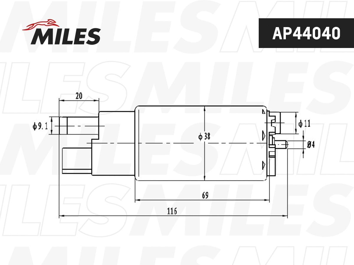 Pompe à carburant MILES AP44040