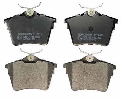 Kit de plaquettes de frein, frein à disque DENCKERMANN B110923