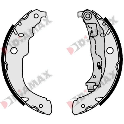 Jeu de mâchoires de frein DIAMAX N01051