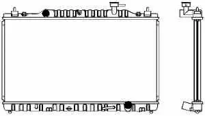 Radiateur, refroidissement du moteur SAKURA Automotive 1461-0211A
