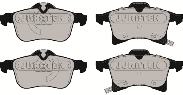 Kit de plaquettes de frein, frein à disque JURATEK JCP1640