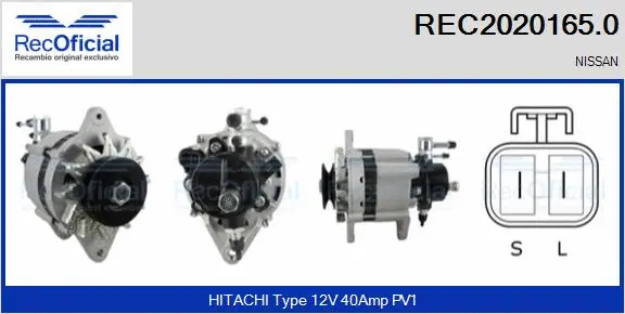 Alternateur RECOFICIAL REC2020165.0