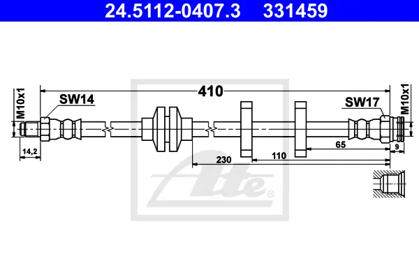 Flexible de frein ATE-APAC 24.5112-0407.3