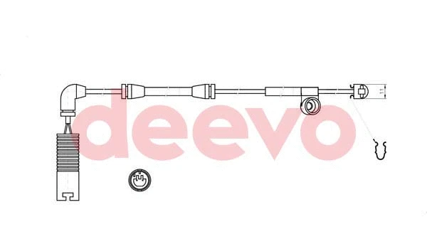 Contact d'avertissement, usure des plaquettes de frein DEEVO BW11500