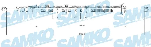 Tirette à câble, frein de stationnement SAMKO C0205B