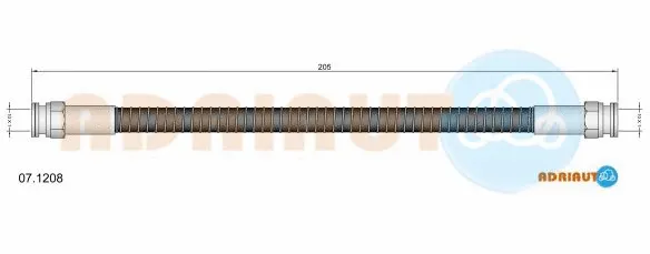 Flexible de frein ADRIAUTO 07.1208