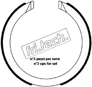 Jeu de mâchoires de frein, frein de stationnement fri.tech. 1027.008
