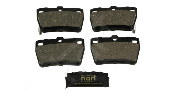Kit de plaquettes de frein, frein à disque HART 252 301