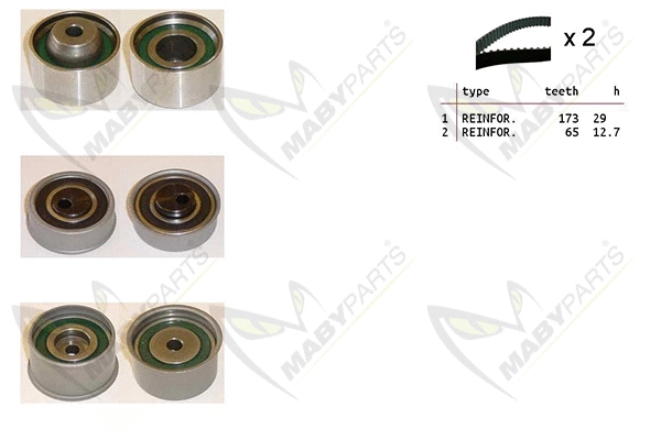 Kit de courroie crantée MABYPARTS OBK010515