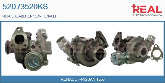 Turbocompresseur, suralimentation REAL 52073520KS