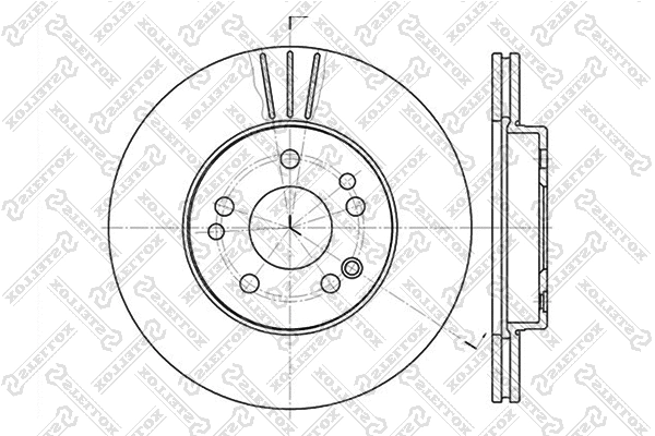 Disque de frein STELLOX 6020-3308V-SX