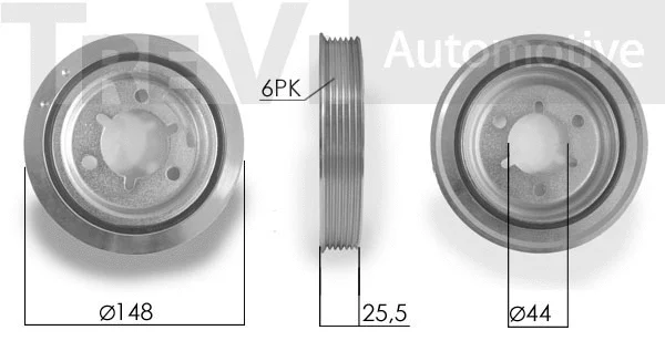 Poulie, vilebrequin TREVI AUTOMOTIVE PC1093