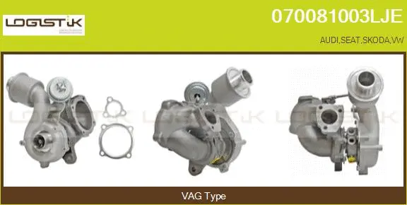 Turbocompresseur, suralimentation LGK 070081003LJE