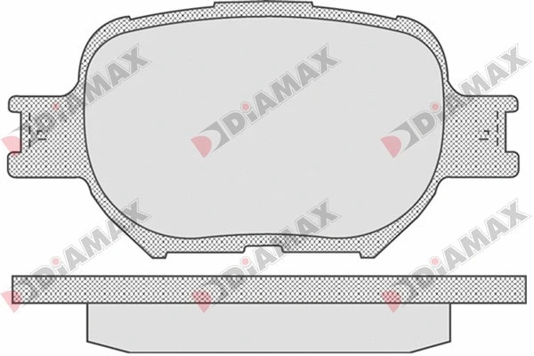 Kit de plaquettes de frein, frein à disque DIAMAX N09735