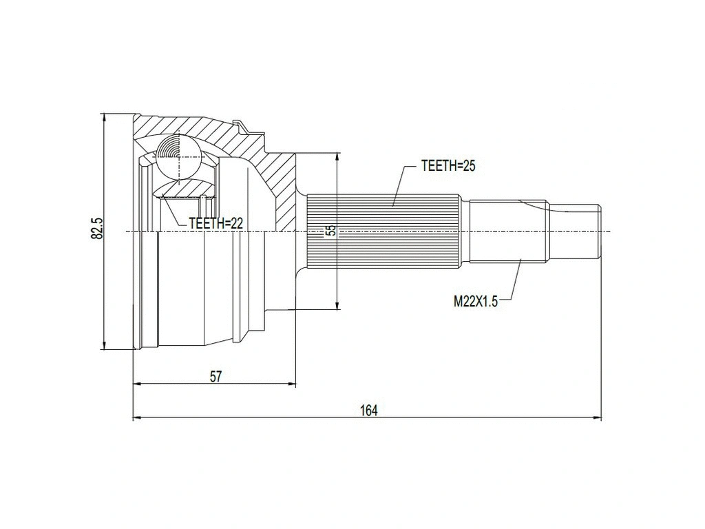 Jeu de joints, arbre de transmission A.Z. Meisterteile AZMT-43-030-1098