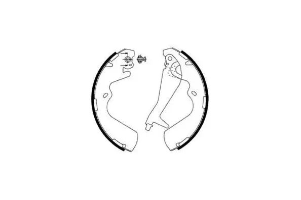Jeu de mâchoires de frein E.T.F. 09-0622
