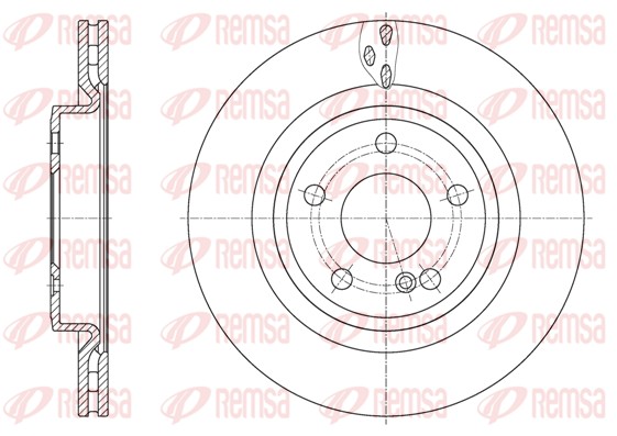 Disque de frein REMSA 61633.10