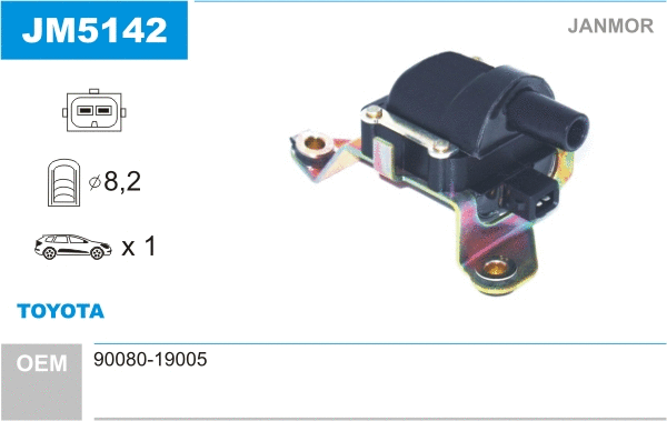 Bobine d'allumage JANMOR JM5142
