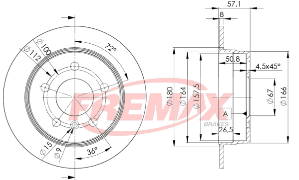 Disque de frein FREMAX BD-0119