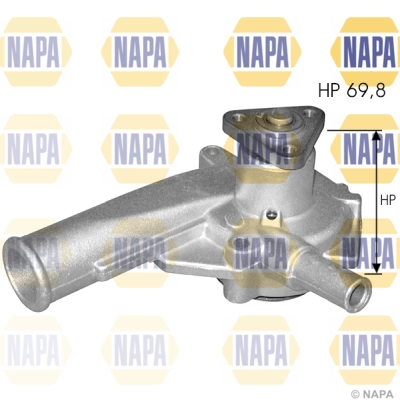 Pompe à eau, refroidissement du moteur NAPA NWP1192