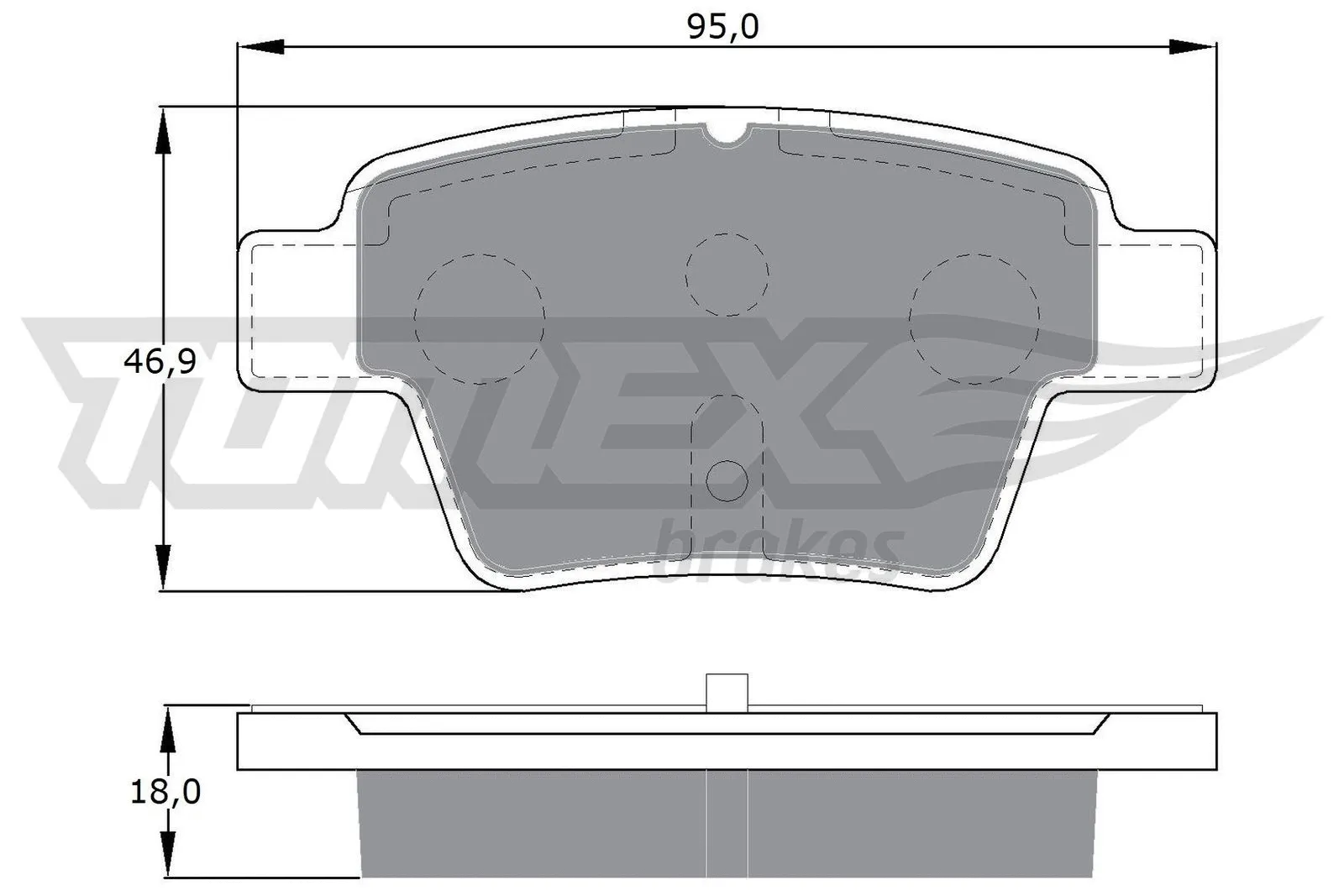 Kit de plaquettes de frein, frein à disque TOMEX Brakes TX 14-65