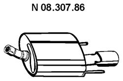 Silencieux arrière VEGAZ GmbH OS-687