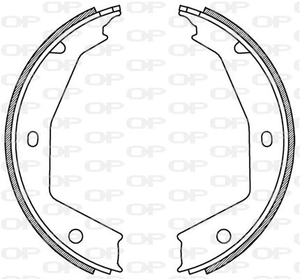 Jeu de mâchoires de frein OPEN PARTS BSA2187.00