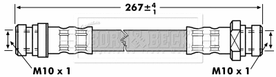 Flexible de frein BORG & BECK BBH7002
