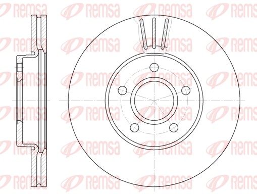 Disque de frein REMSA 6710.10