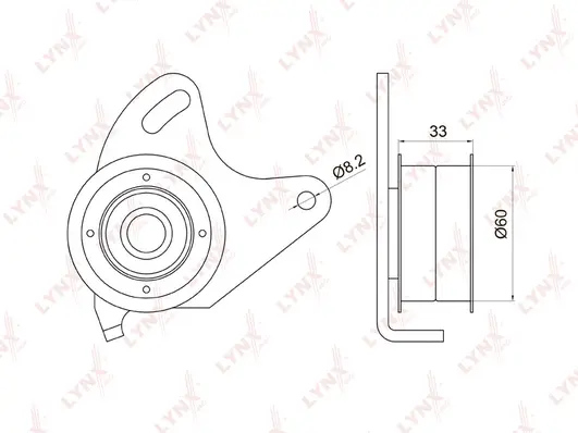 Poulie de tension, courroie crantée LYNXAUTO PB-1030