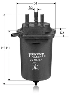Filtre à carburant TECNECO FILTERS GS10048P