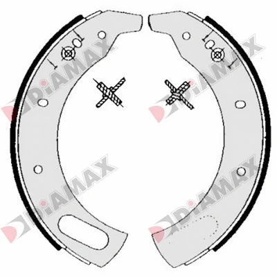 Jeu de mâchoires de frein DIAMAX N01254