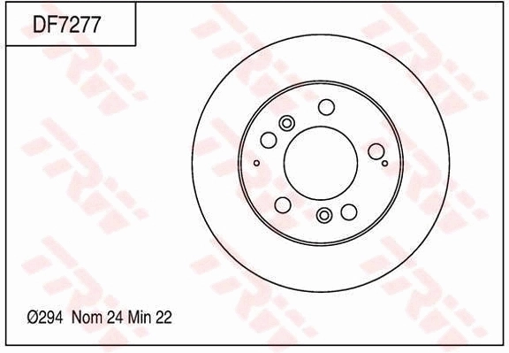 Disque de frein TRW DF7277