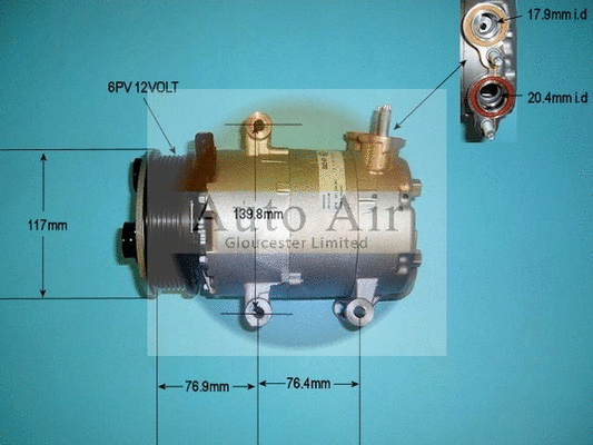 Compresseur, climatisation AUTO AIR GLOUCESTER 14-0232