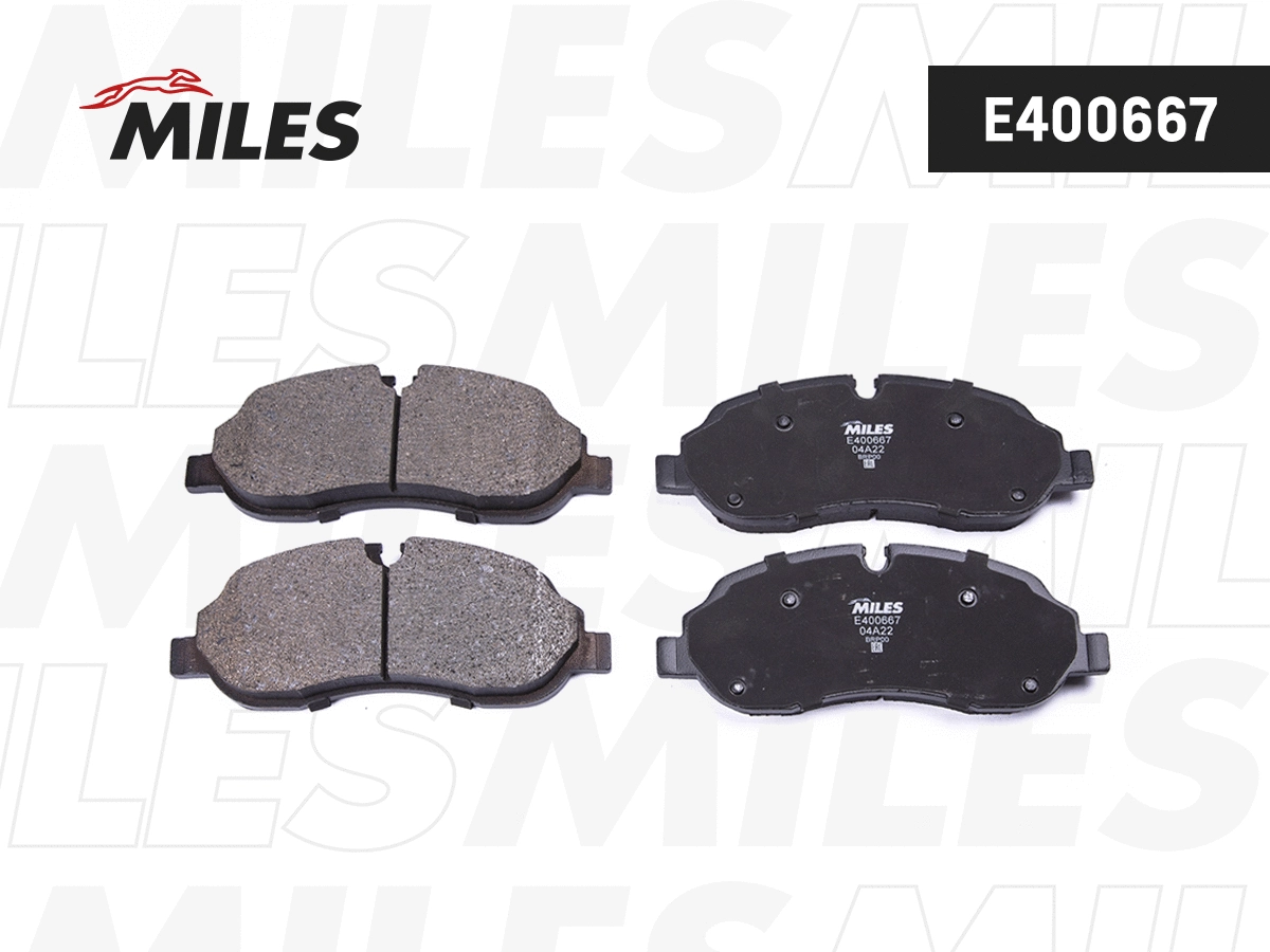 Kit de plaquettes de frein, frein à disque MILES E400667