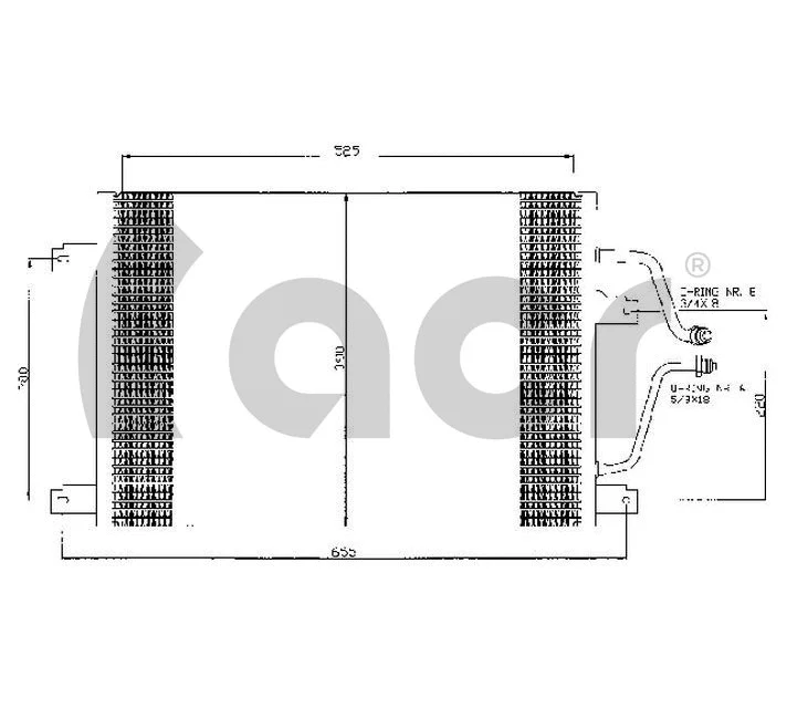 Condenseur, climatisation ACR 300344