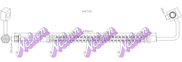 Flexible de frein KAWE H4718
