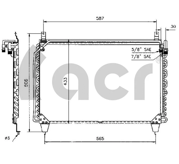 Condenseur, climatisation ACR 300104