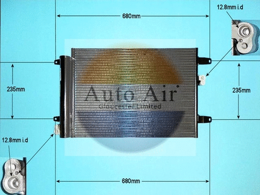 Condenseur, climatisation AUTO AIR GLOUCESTER 16-1133
