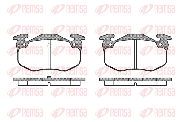 Kit de plaquettes de frein, frein à disque REMSA 0144.50