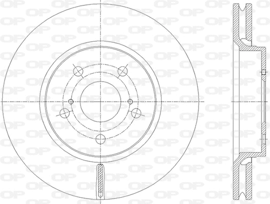 Disque de frein OPEN PARTS BDR2849.20
