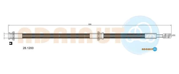 Flexible de frein ADRIAUTO 28.1200