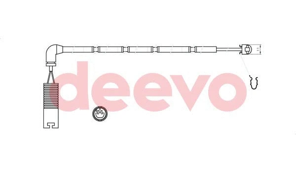 Contact d'avertissement, usure des plaquettes de frein DEEVO BW11280