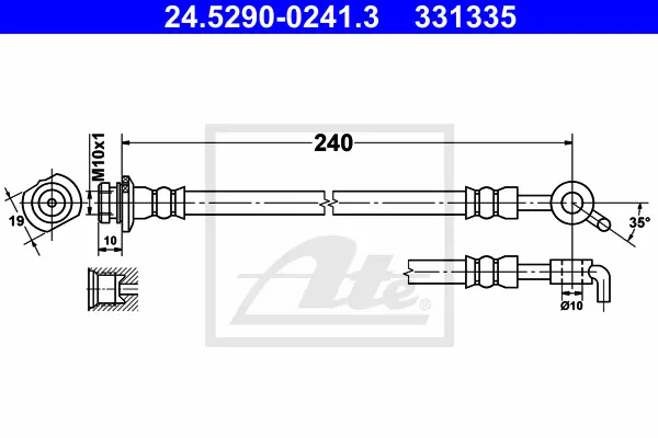 Flexible de frein ATE-APAC 24.5290-0241.3